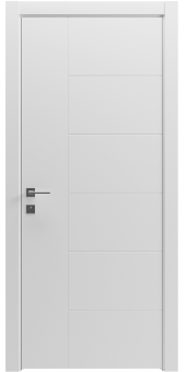 МЕЖКОМНАТНЫЕ ДВЕРИ "РОДОС" Paint-3 глухое, белый мат АКР