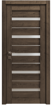 МЕЖКОМНАТНЫЕ ДВЕРИ "РОДОС"  Lux-4 полустекло сатин2