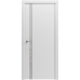 МЕЖКОМНАТНЫЕ ДВЕРИ RODOS "РОДОС" Paint-6 глухое, белый мат АКР, с стеклянной вставкой