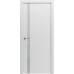 МЕЖКОМНАТНЫЕ ДВЕРИ RODOS "РОДОС" Paint-6 глухое, белый мат АКР, с стеклянной вставкой