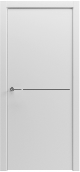 МІЖКІМНАТНІ ДВЕРІ RODOS "РОДОС" Paint-7 глухе, білий мат АКР, з молдингом 