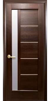 МЕЖКОМНАТНЫЕ ДВЕРИ Ностра Грета со стеклом сатин в цвете Каштан