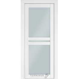 МІЖКІМНАТНІ ДВЕРІ ТЕРМІНУС NanoFlex 104 (засклена) в кольорі білий матовий
